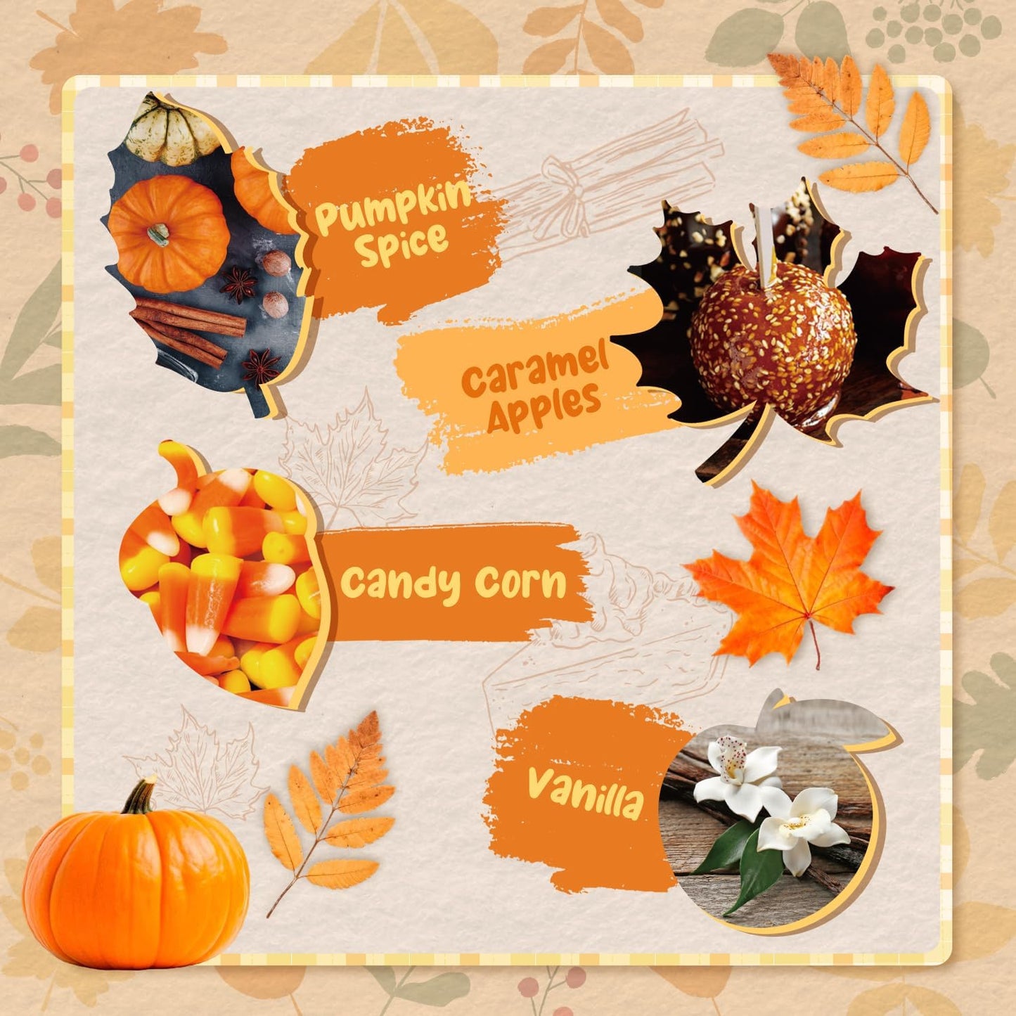 Autumn Scented Soy Wax Melts Gift Set 8x2.6oz