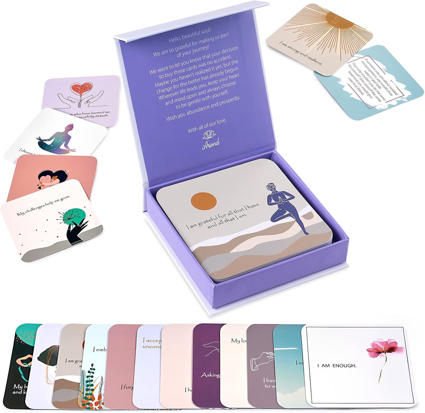 Positive Affirmation and Mindfulness Cards for Women