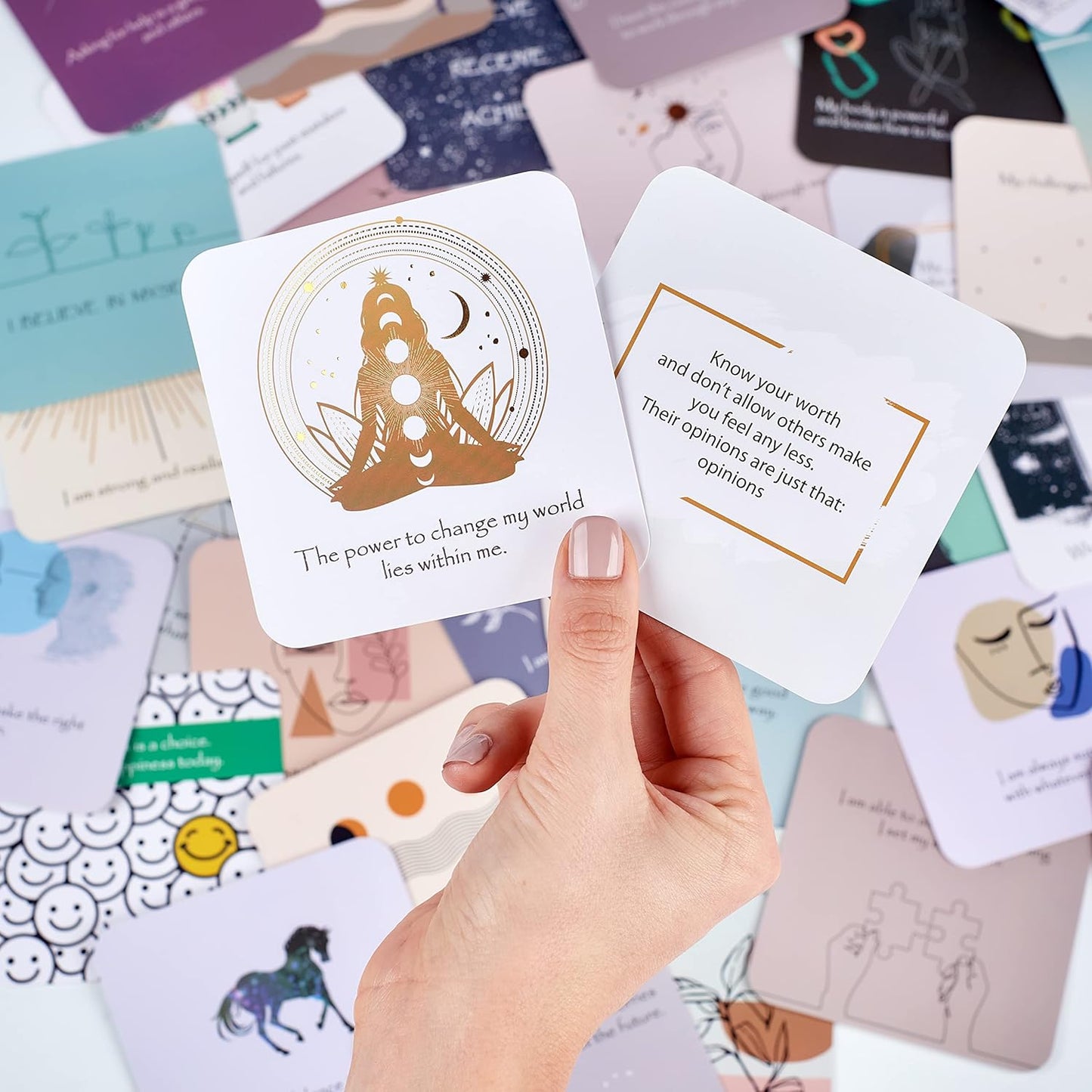 Positive Affirmation and Mindfulness Cards for Women
