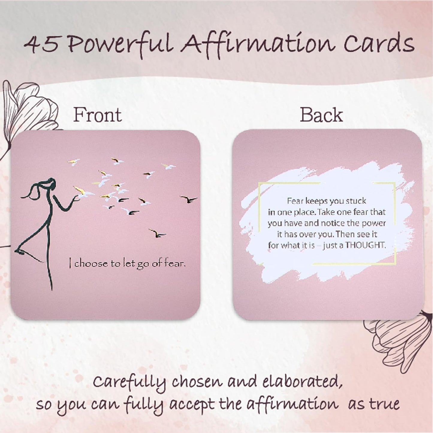 Positive Affirmation and Mindfulness Cards for Women