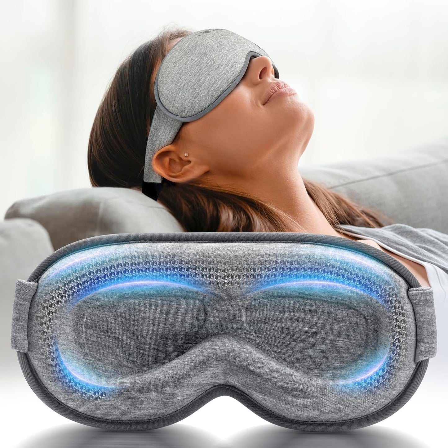 Weighted 3D Contoured Eye Mask for Sleeping and Meditation