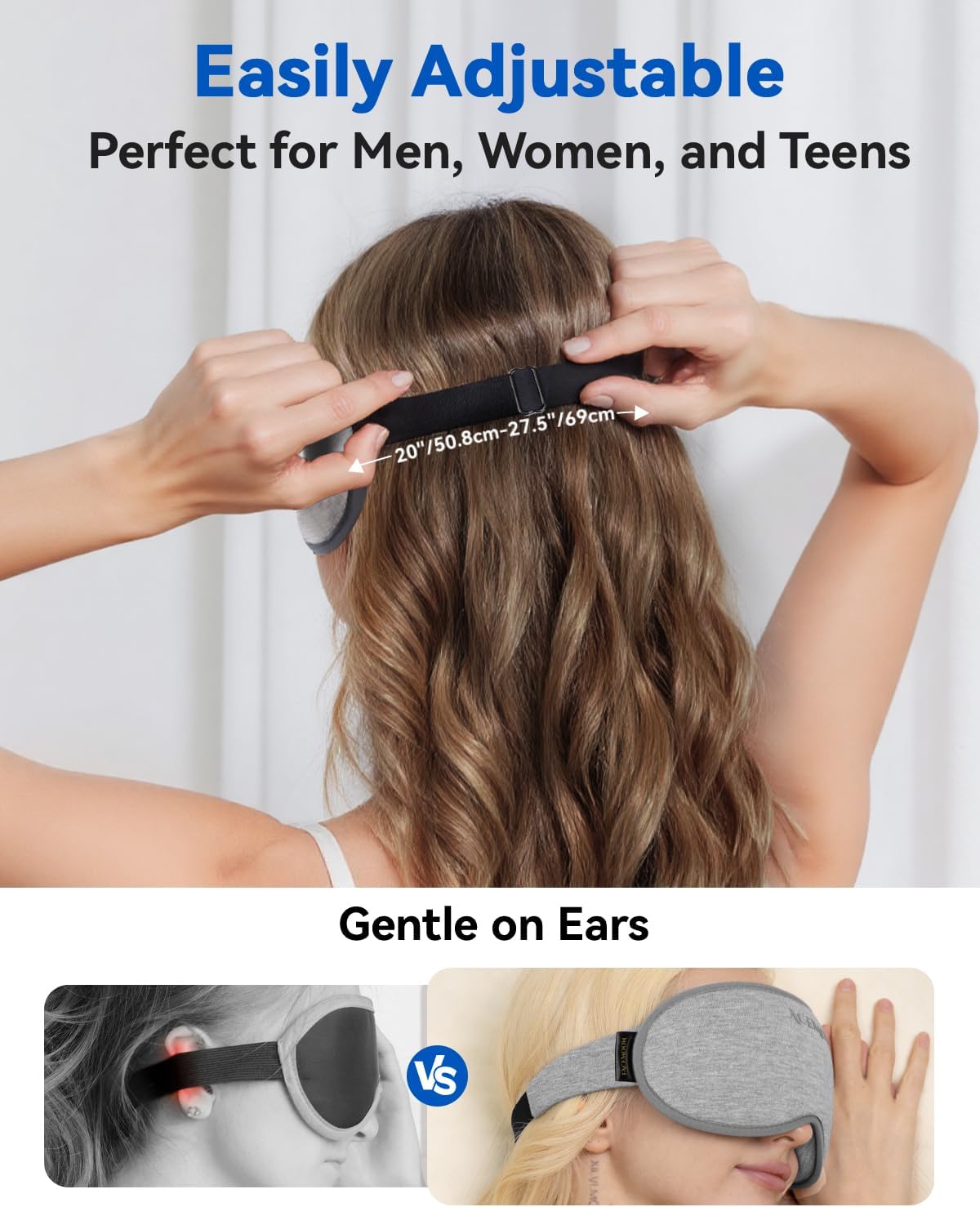 Weighted 3D Contoured Eye Mask for Sleeping and Meditation