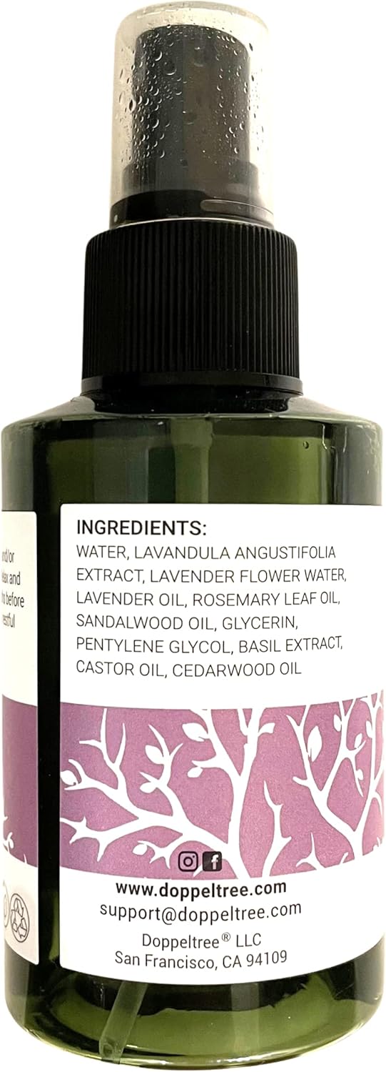 Doppeltree All Natural Lavender Pillow Spray for Sleep