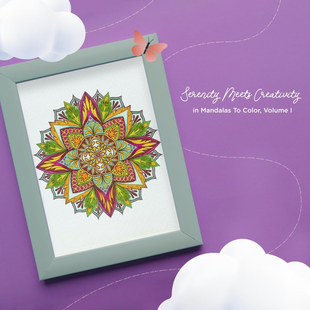 Mandala Coloring Book for Adults with Hardback Covers and Spiral Binding