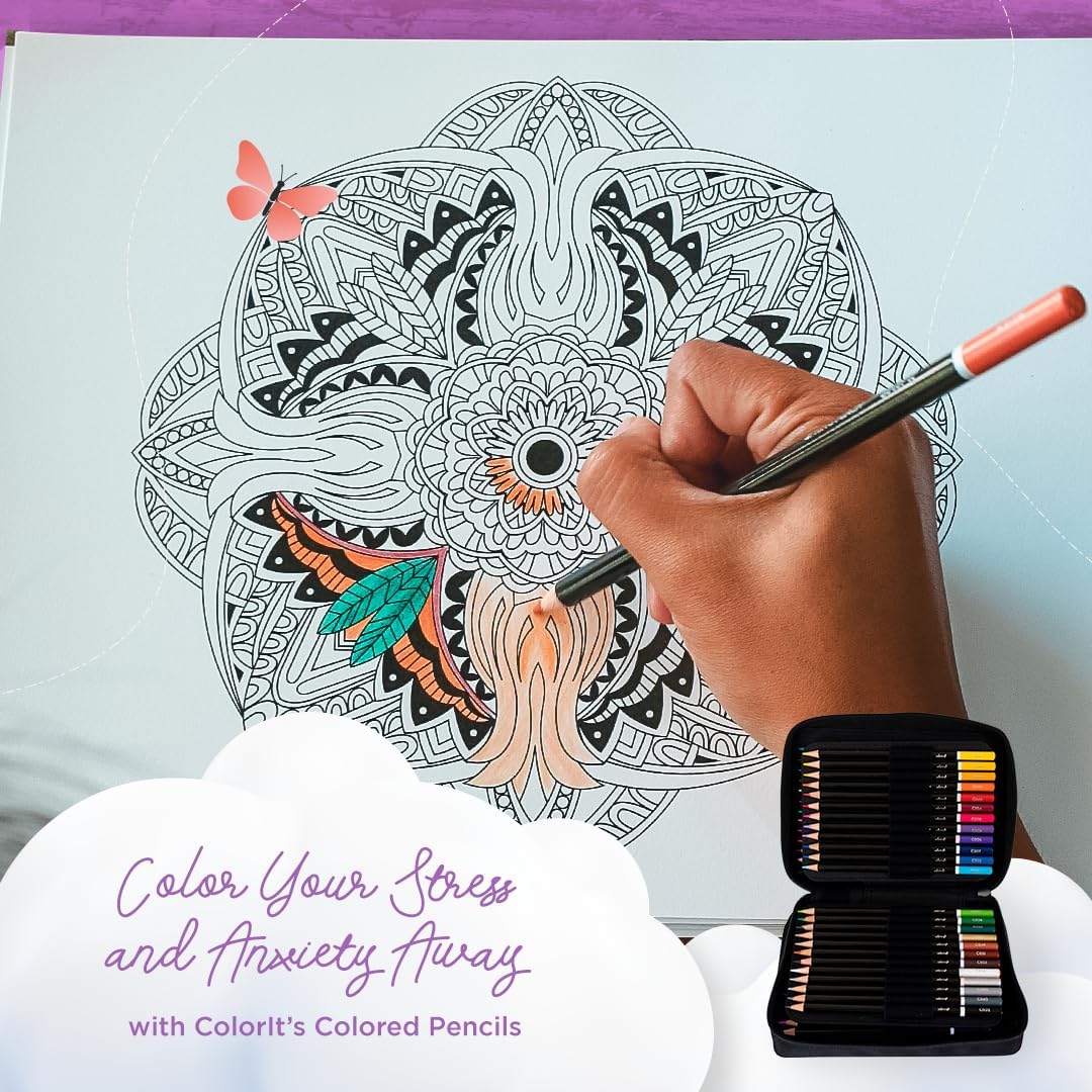 Mandala Coloring Book for Adults with Hardback Covers and Spiral Binding